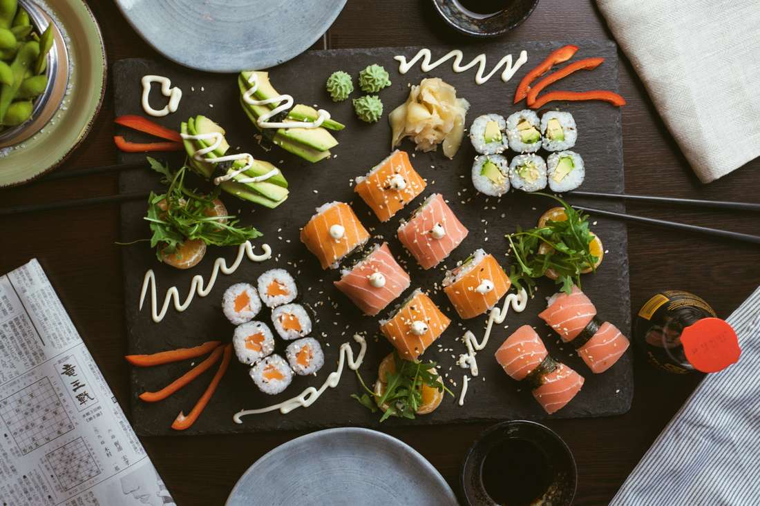 Receta de Sushi con Jamón Ibérico - Jamón del bueno